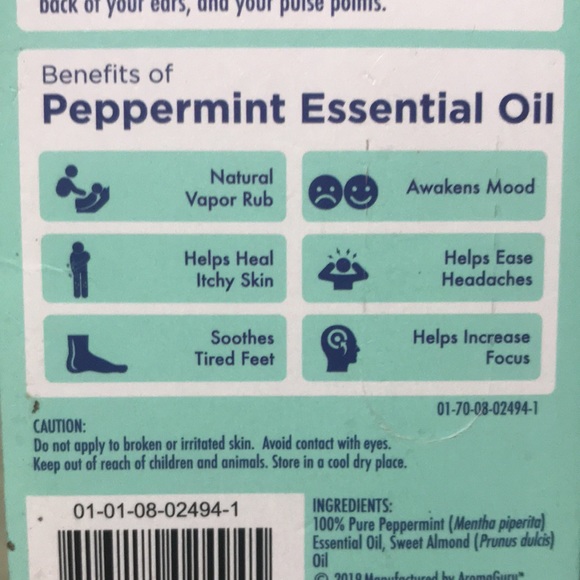 AromaGuru peppermint roll-on - Picture 3 of 4